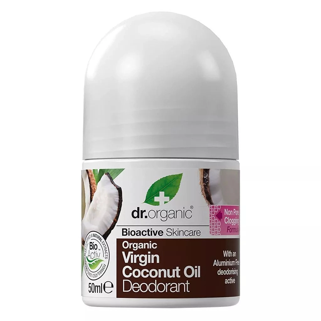 Dr Organic Organic Virgin Coconut Oil Deodorant - 50ml Liquid cream roll-on