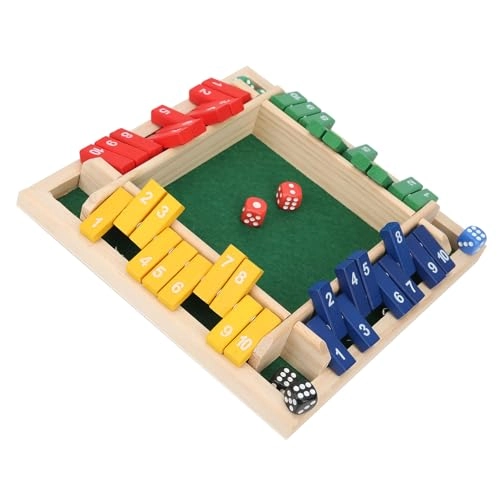 Wooden Board Dice Game - 18 months and up 8 pieces