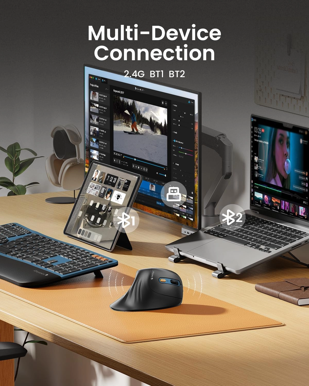 EM11 NL Ergonomic Vertical Mouse - Wireless