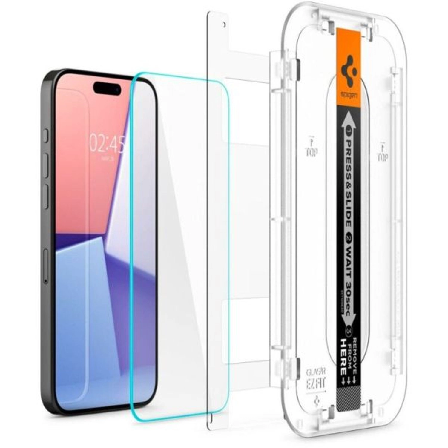 Spigen Clear HD Glass Screen Protector for iPhone 15 Pro