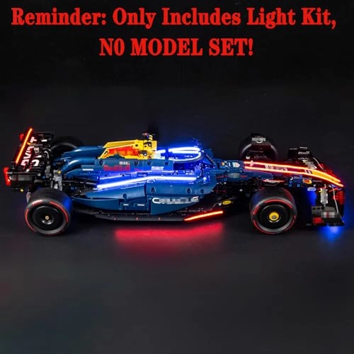 LED Light Set for LEGO F1 Oracle Red Bull Racing RB20 42206 Technic