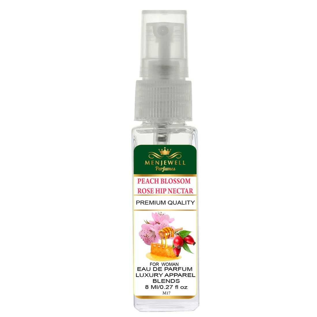 Menjewell Peach Blossom Rose Hip Nectar Eau de Parfum 8ml