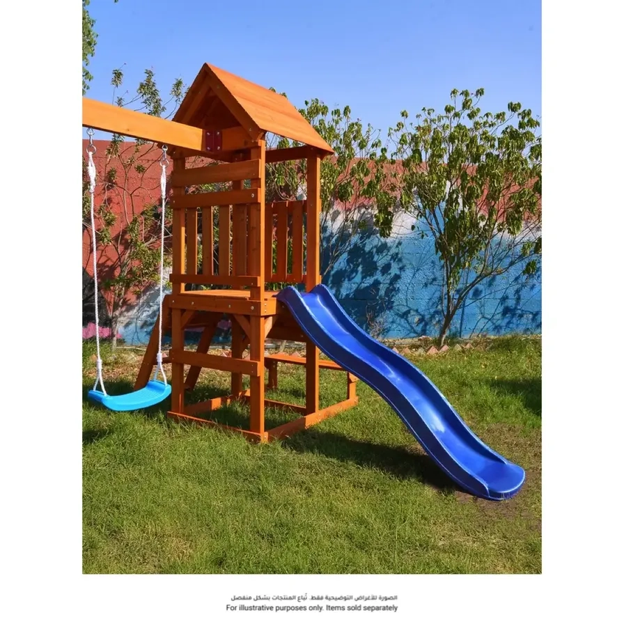 Hyrax Wooden Swing Set - Brown 6 Children