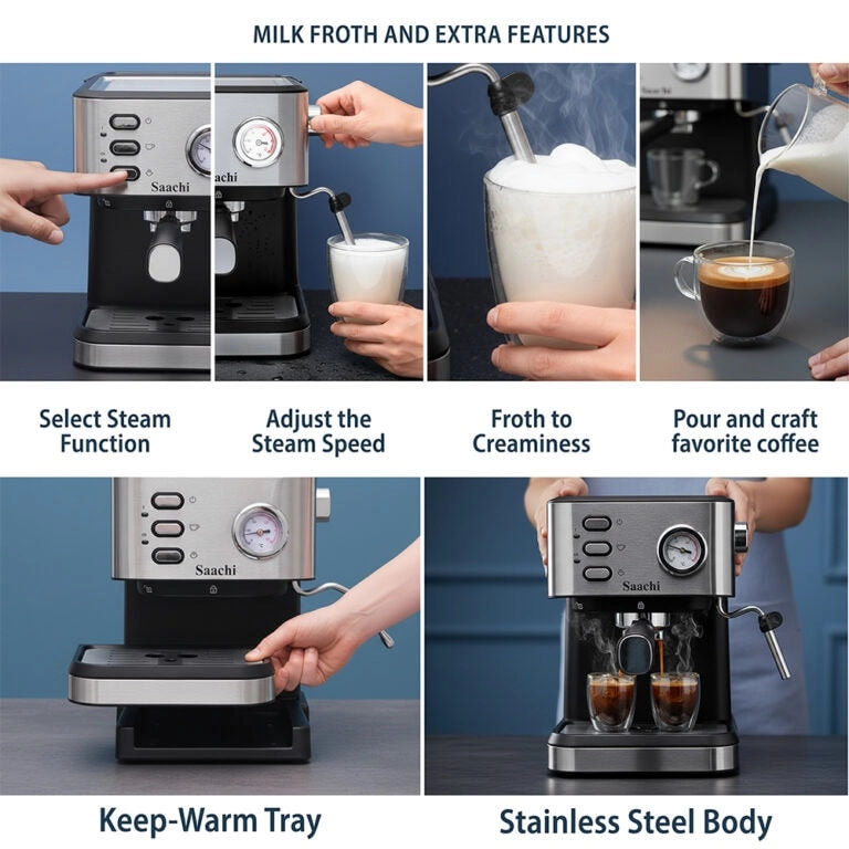 NL-COF-7073 - Milk Frother Cup Warmer