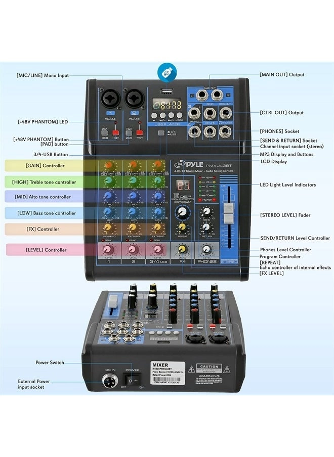 PMXU43BT - 4 channels