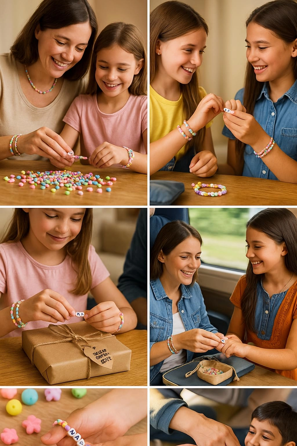 Bracelet Making Kit - 12 Types 10m Elastic Thread