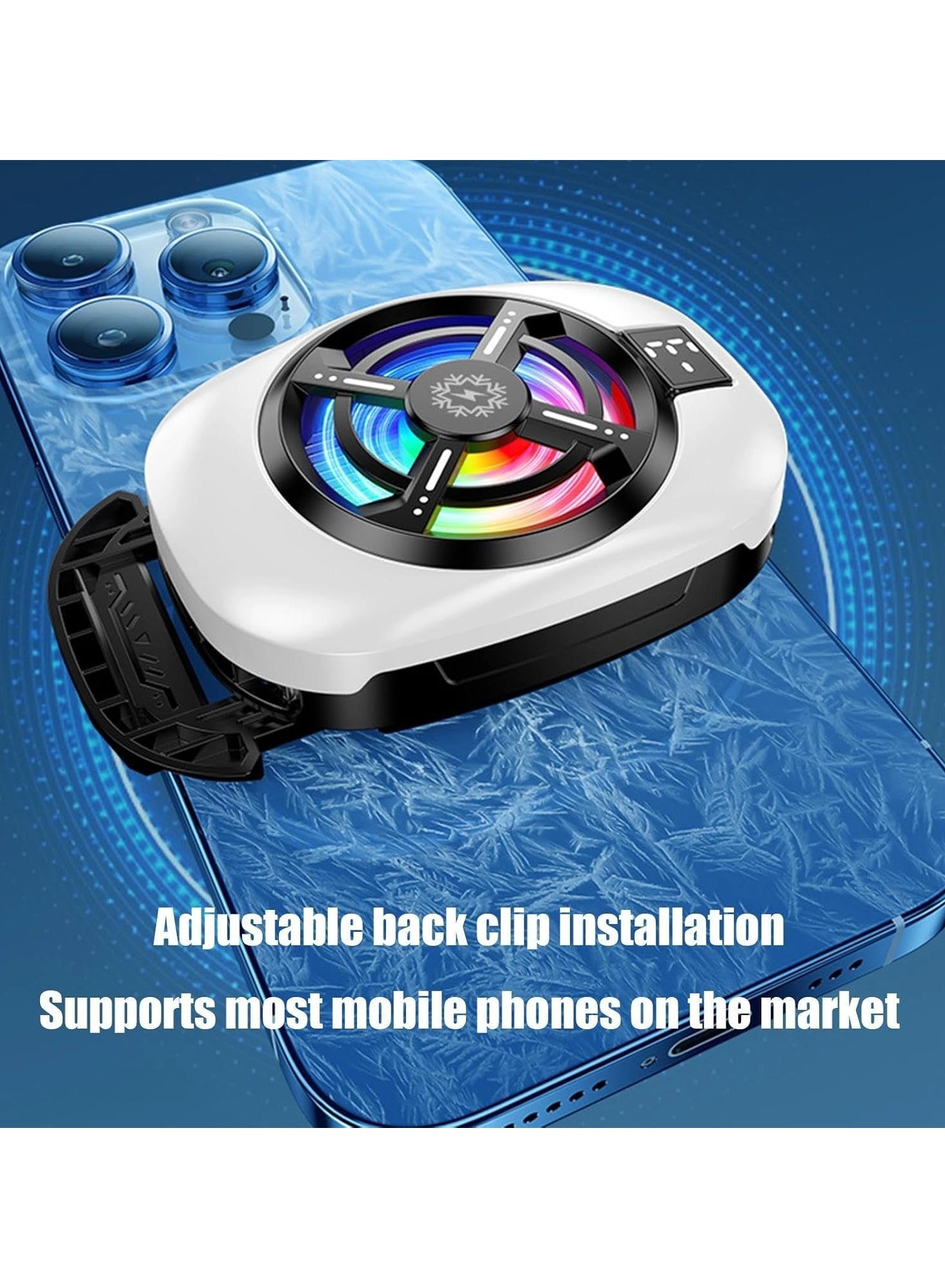 Mobile Cooler - Back Clip 3-Speed for iPhone & Android