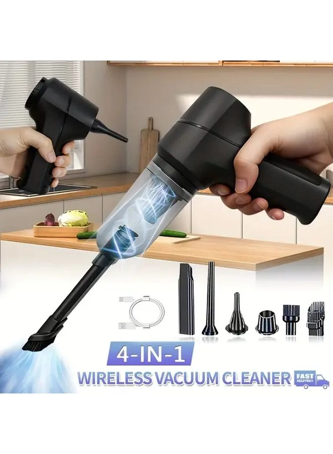 4-in-1 Wireless Handheld Vacuum Cleaner - 2000mAh