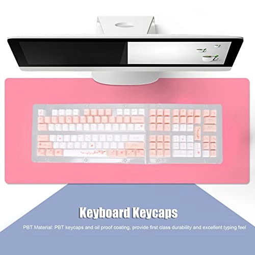 Keyboard Keycaps - Cherry Blossoms Powder 123 Keys PBT