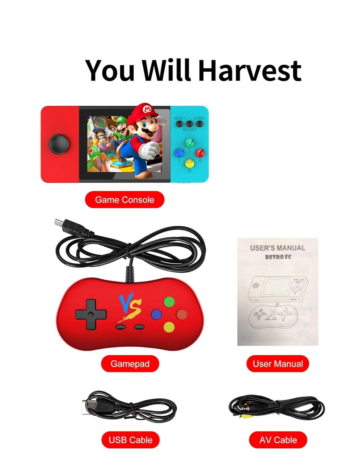 Retro Handheld Game Console