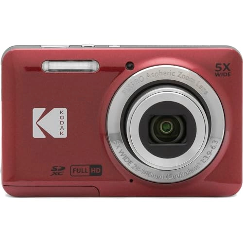PIXPRO FZ55 + 64GB SDXC + Hard Shell Camera Case + SD Card Reader + Power2000 Rechargeable Li-Ion Battery