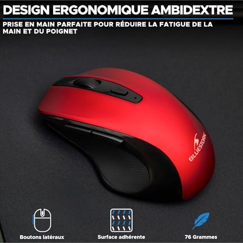 M-WL-OFF75 Mouse - Bluetooth & 2.4 GHz