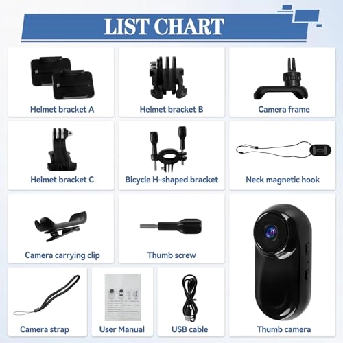 Mini Thumb Action Camera 1K