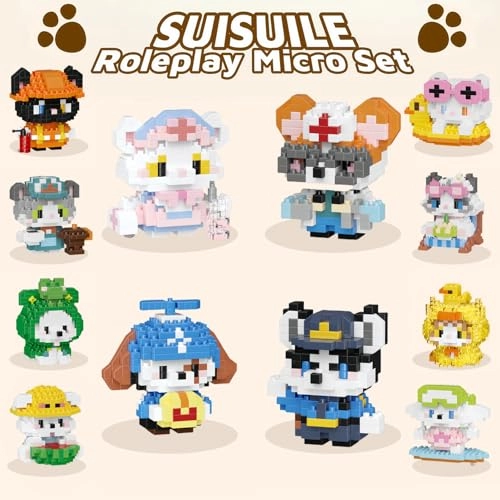 Cat & Dog Roleplay Micro Set - 12 Pack (7285-7296,7297-7308)
