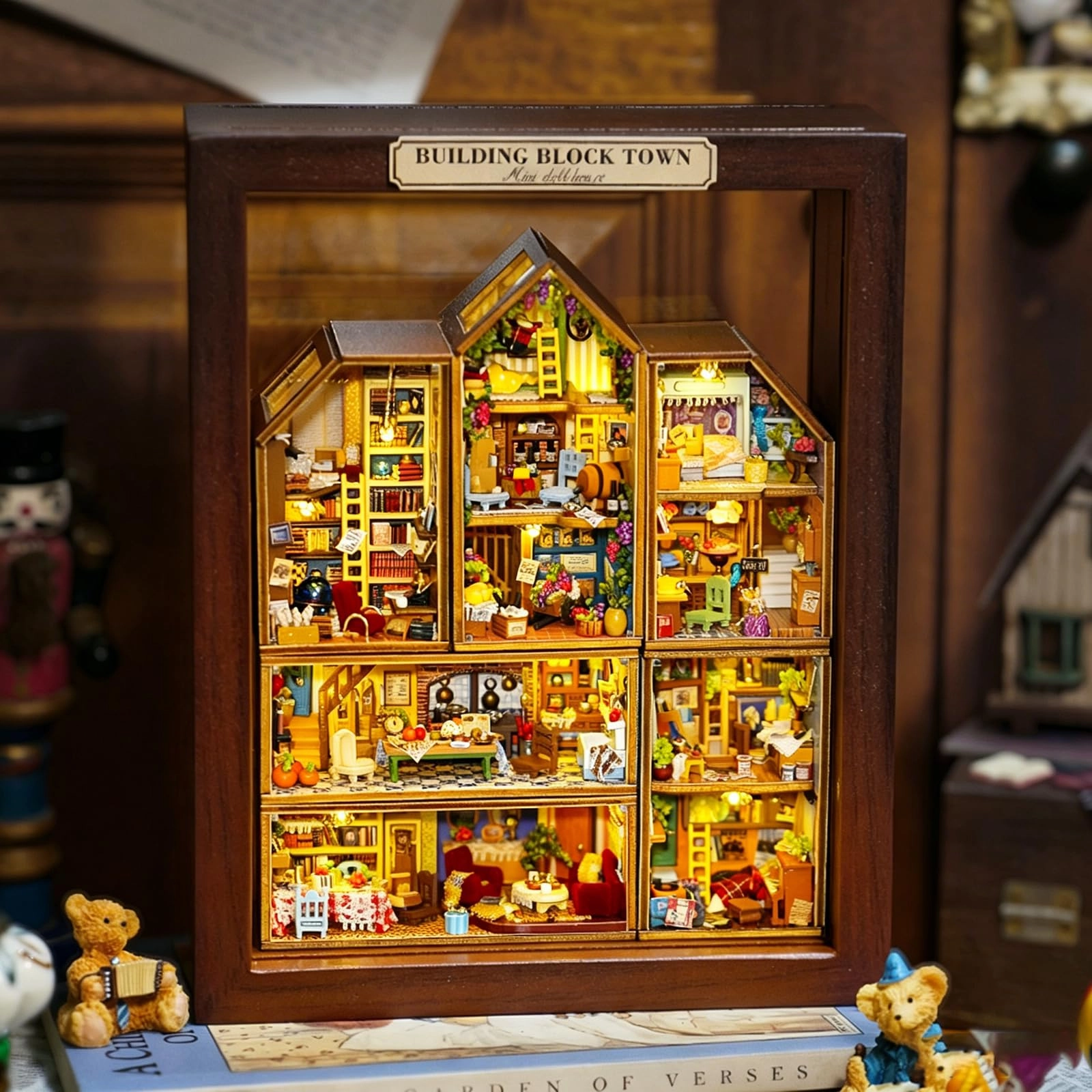 CUTEROOM Miniature House Kit - Wood with Furniture