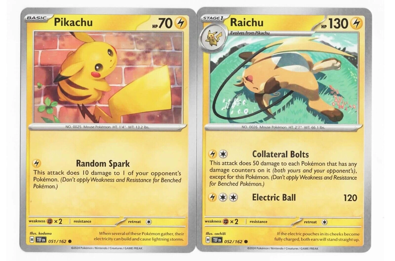Pokémon Pokemon Raichu 052/162 - 1pcs