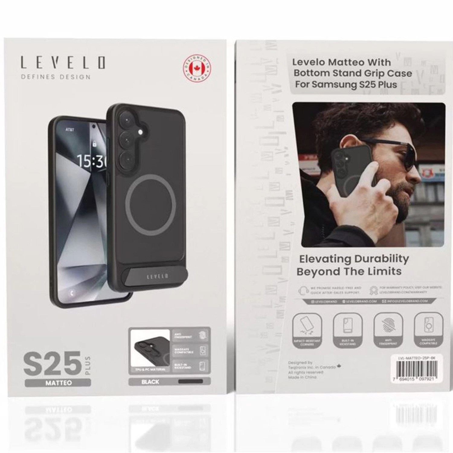 Matteo Grip Case with MagSafe for Samsung Galaxy S25 Plus