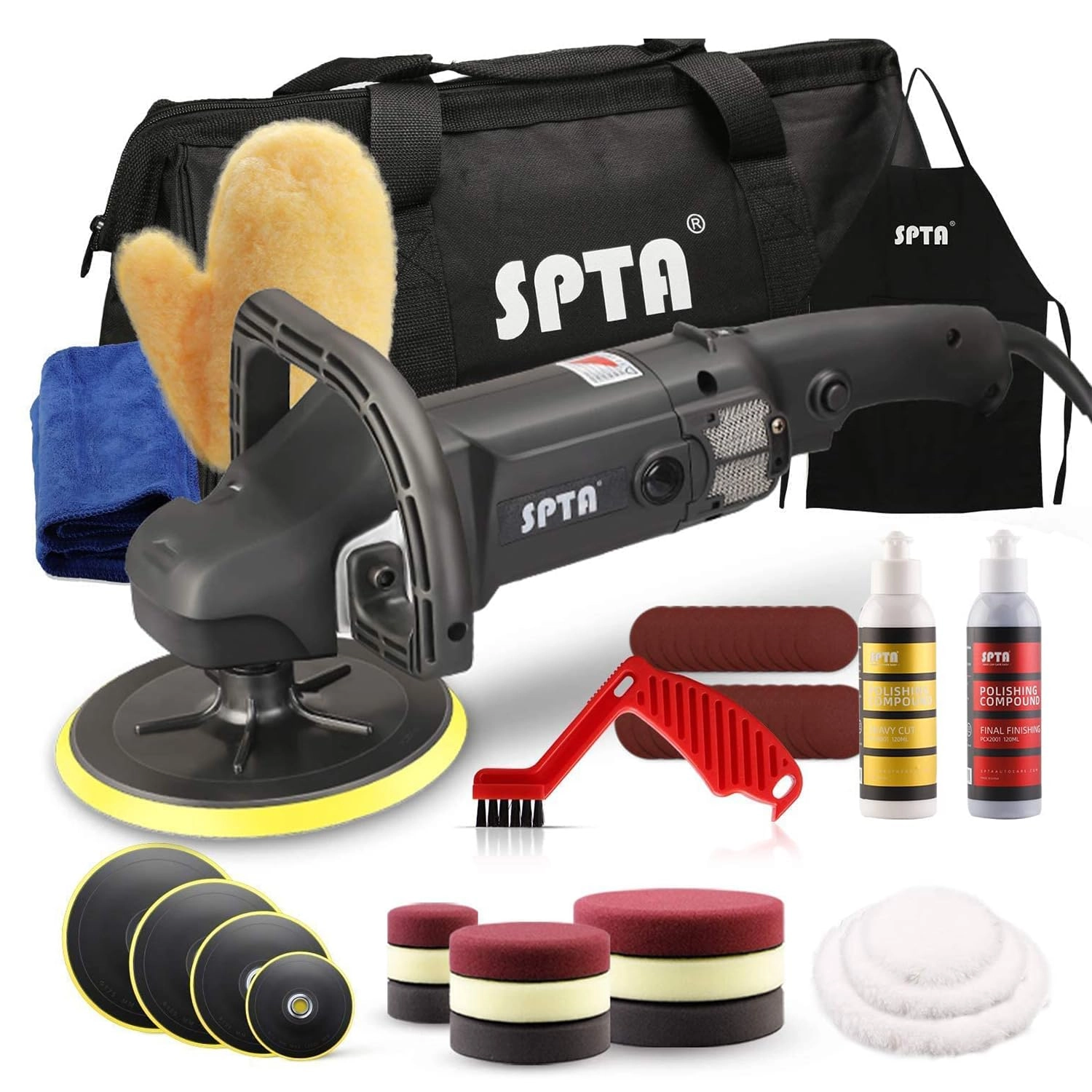 SPTA Rotary Polisher - 1200W 7 Inch 180mm