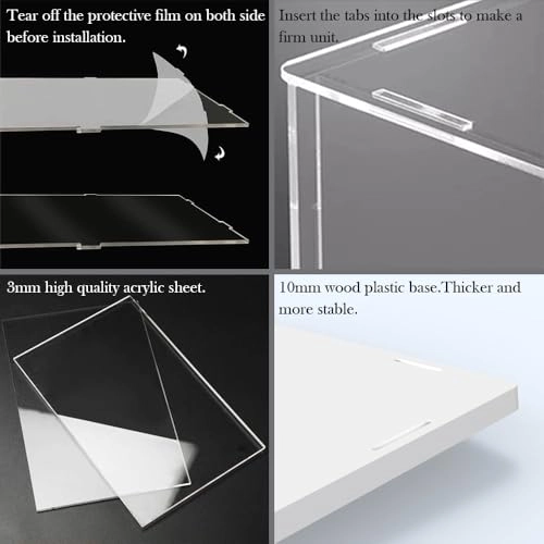 Clear Acrylic Model Car Display Case - 1pc 1/8 1/10 Lego 42083/42096/42125/42143