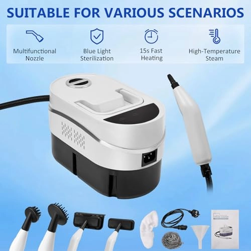 Portable High Pressure Steam Cleaner - 3,5-bar 1100ML
