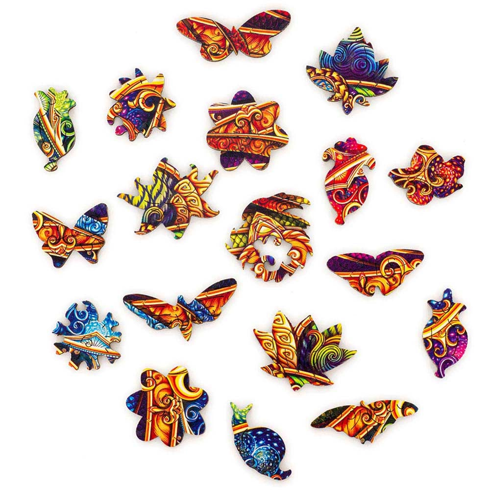 Mandala Inexhaustible Abundance Wooden Puzzle (4107390-Inexhaustible_Abundance_M) - 200 pcs