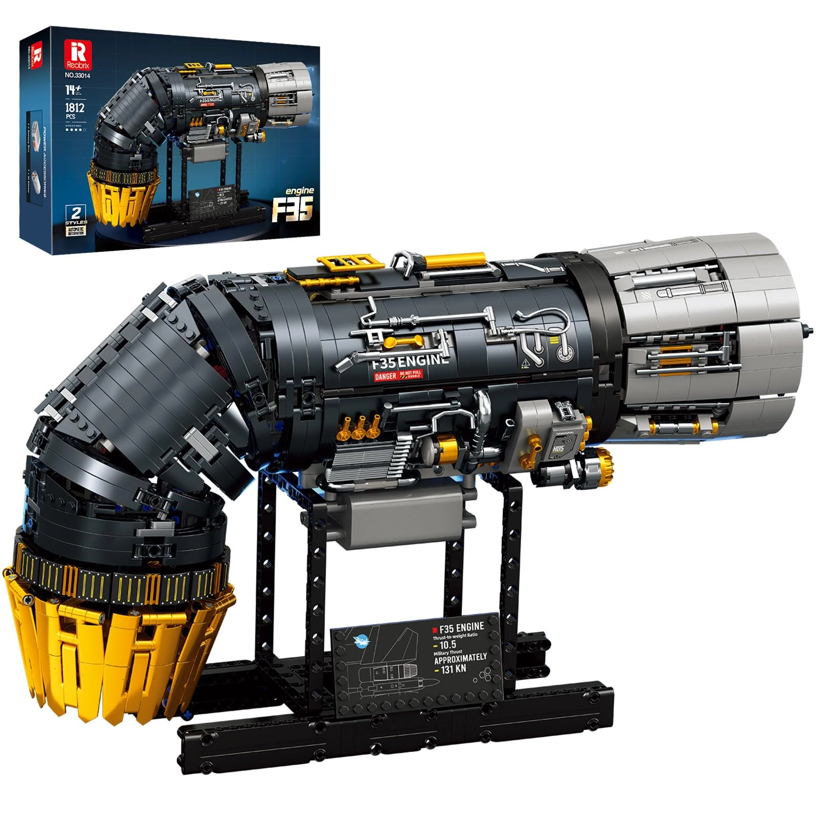 Reobrix F35B Engine Kit - 1812 pcs for ages 14+