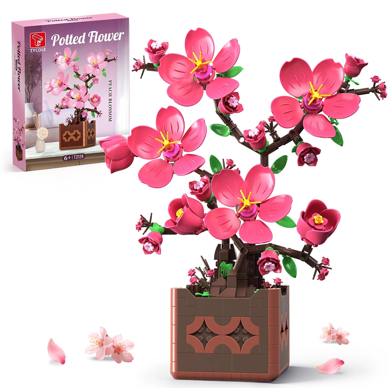 Shantou Taigaole Technology Co. , Ltd. Botanicals Peach Blossom Potted - Floral 602pcs