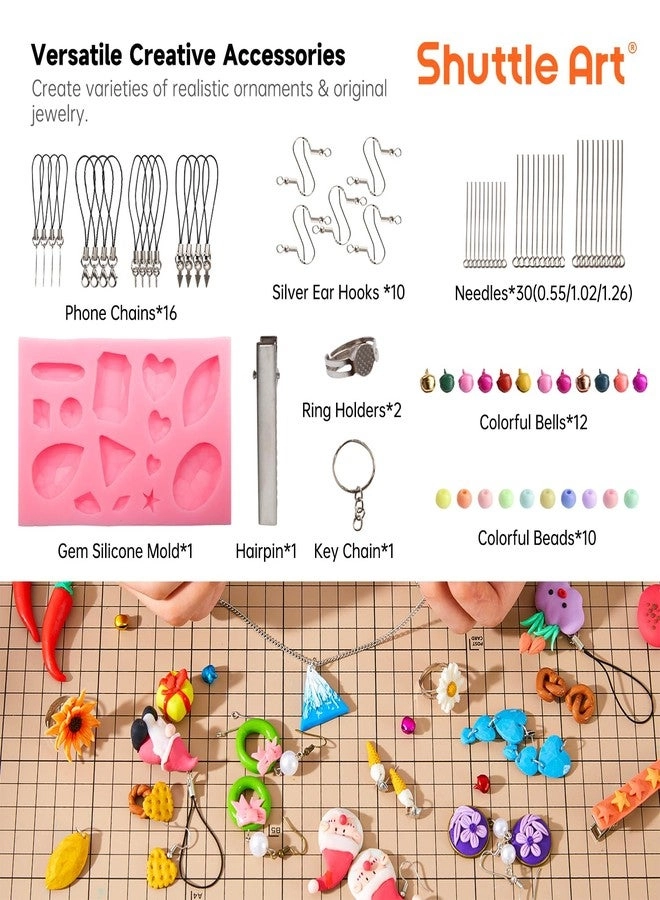 Polymer Clay Kit - 50 Colors 19 Carving Tools