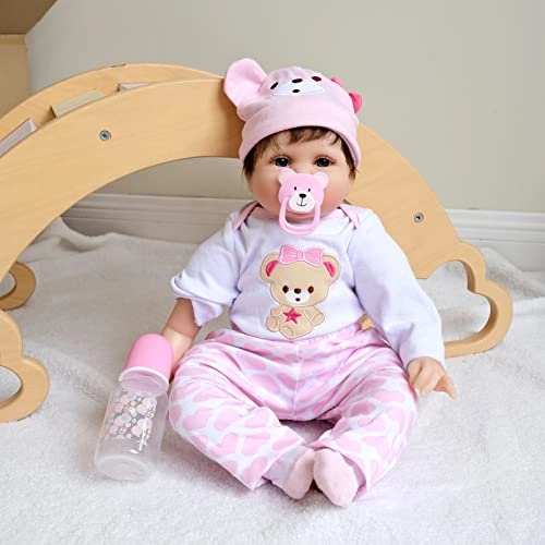 Reborn Baby Doll - 55cm/22in Soft Silicone Dressed