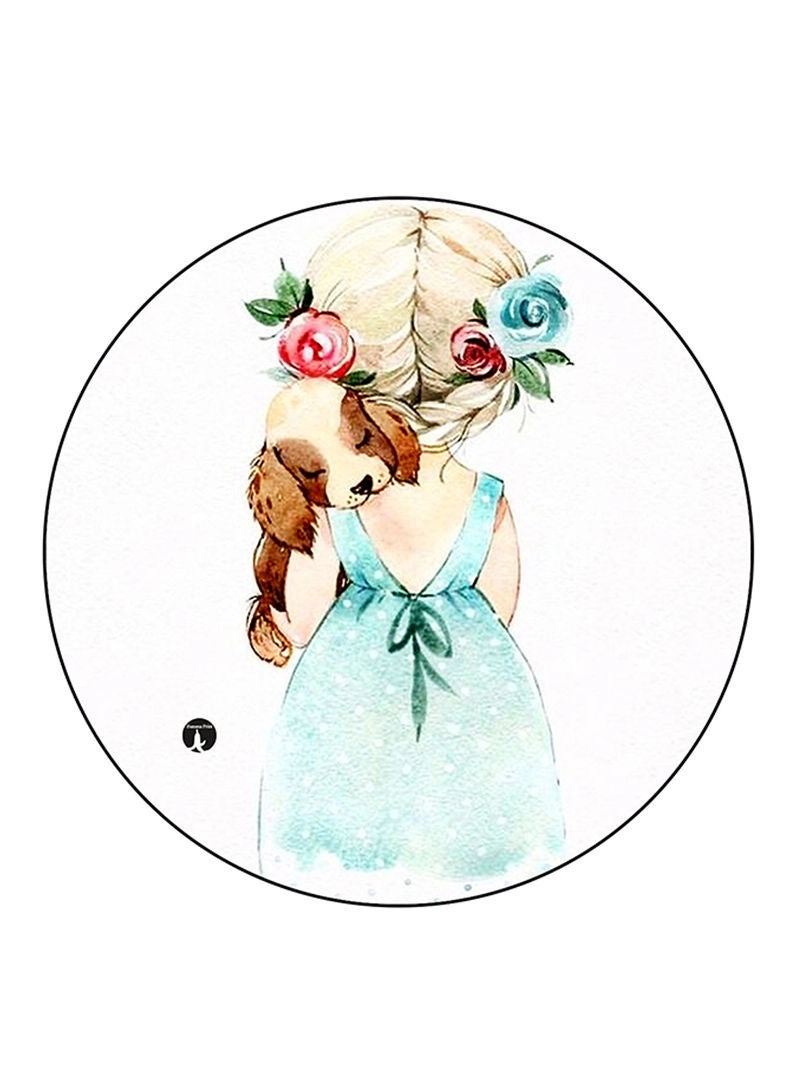 Girl Printed Mouse Pad