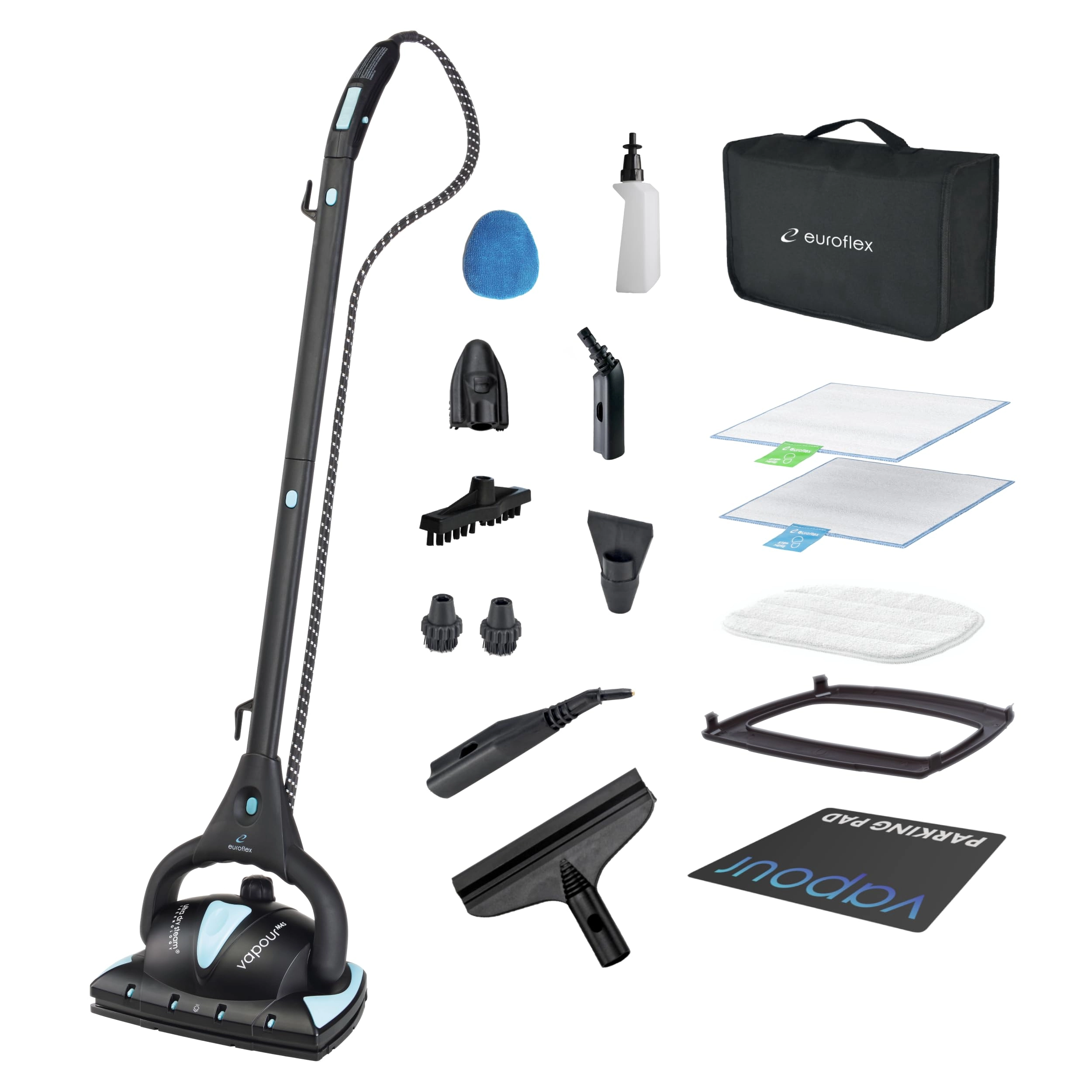 Euroflex Vapour Pro M4S - 18-Piece Hybrid Steam Mop