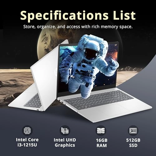 HP 15.6" HD Touchscreen Business Laptop - 15.6'' i3-1215U 16GB DDR4 512GB SSD