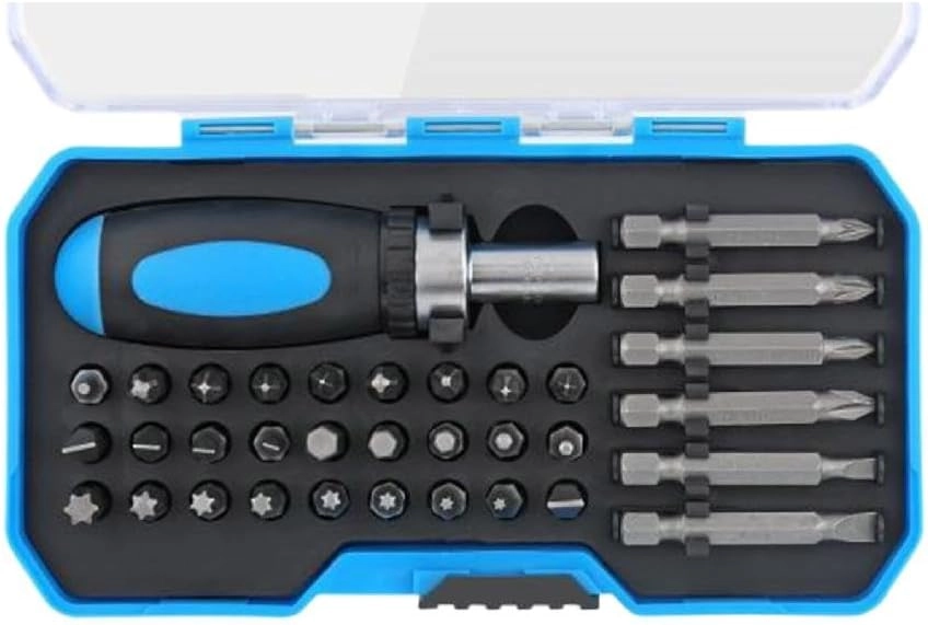 Portable Ratchet Precision Multi-Bit Screwdriver Set
