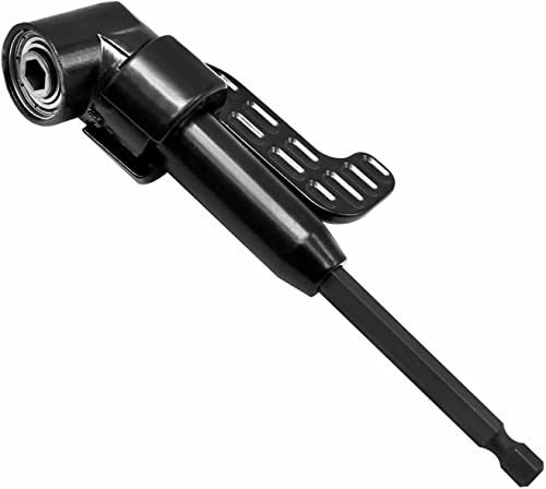 105 Degree Right Angle Drill Adapter - Black 1/4" Hex