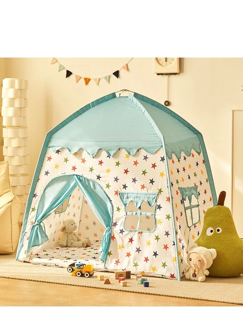 GE Princess Castle Play Tent - 130cm x 125cm x 125cm Blue/White