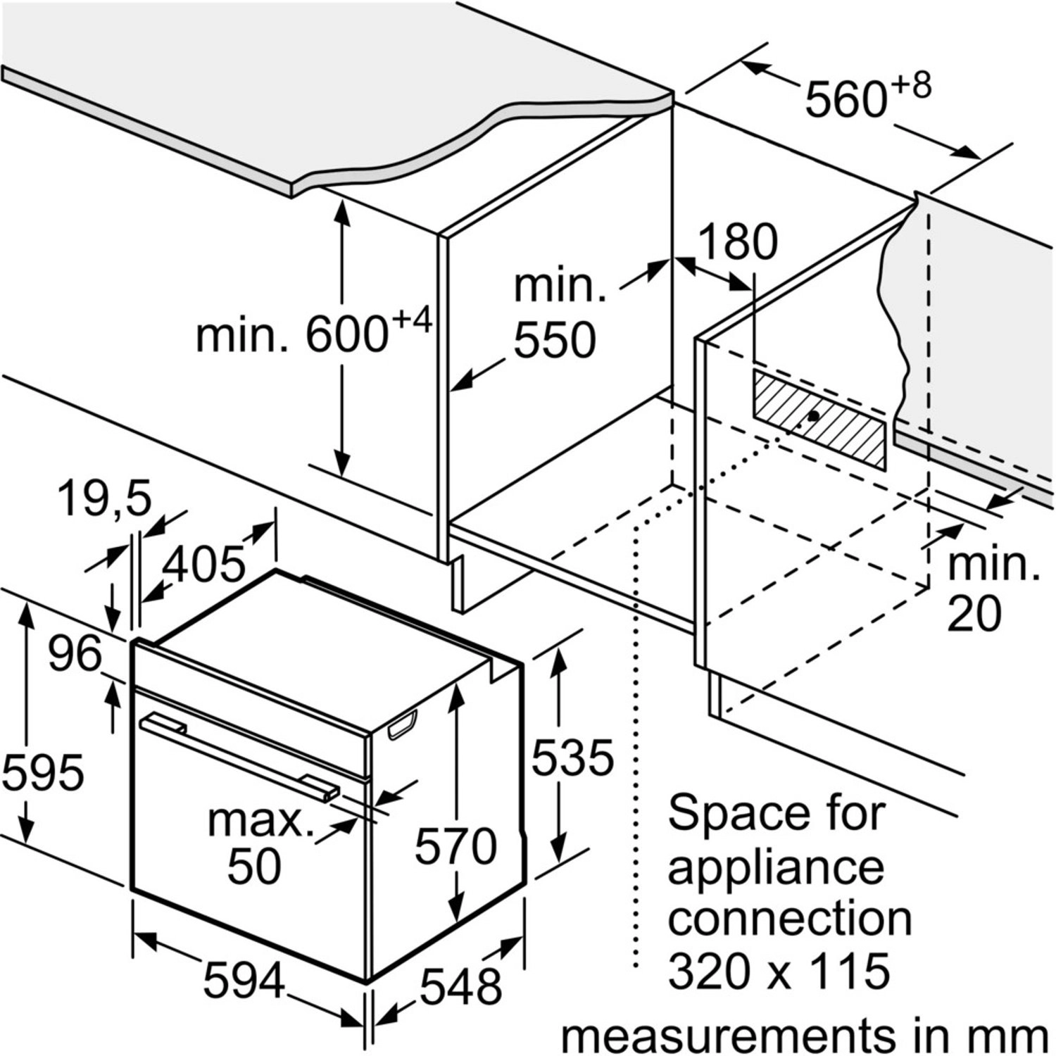 iQ500 HJ852GEB0M 60cm Electric Oven