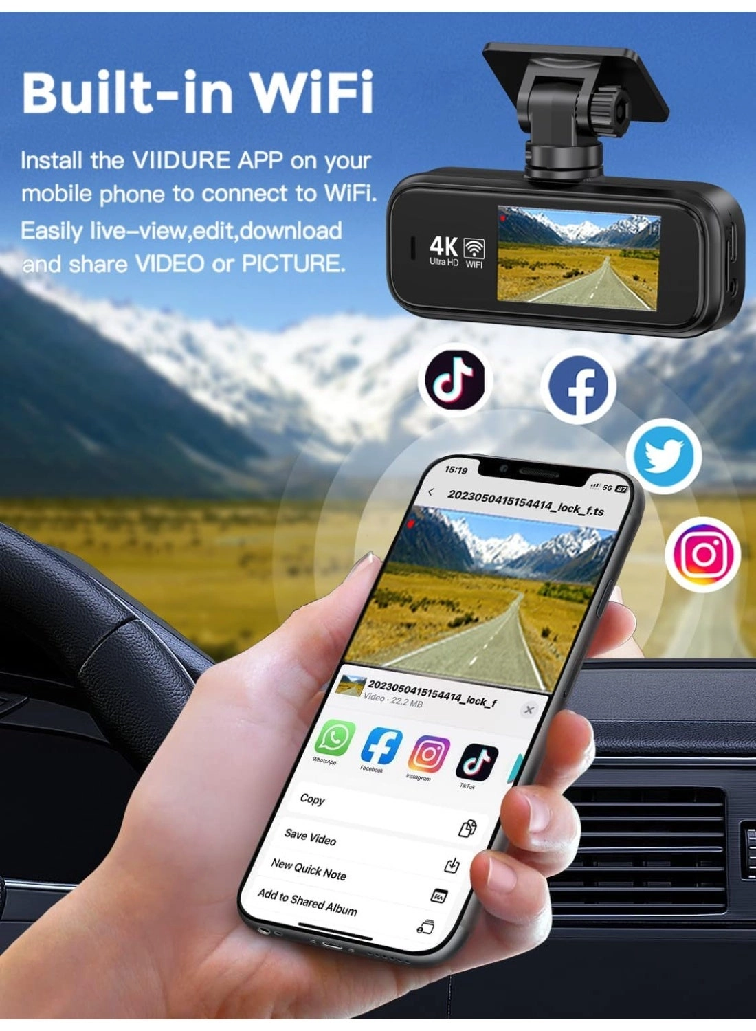 Discovery Dash Camera - 2160P
