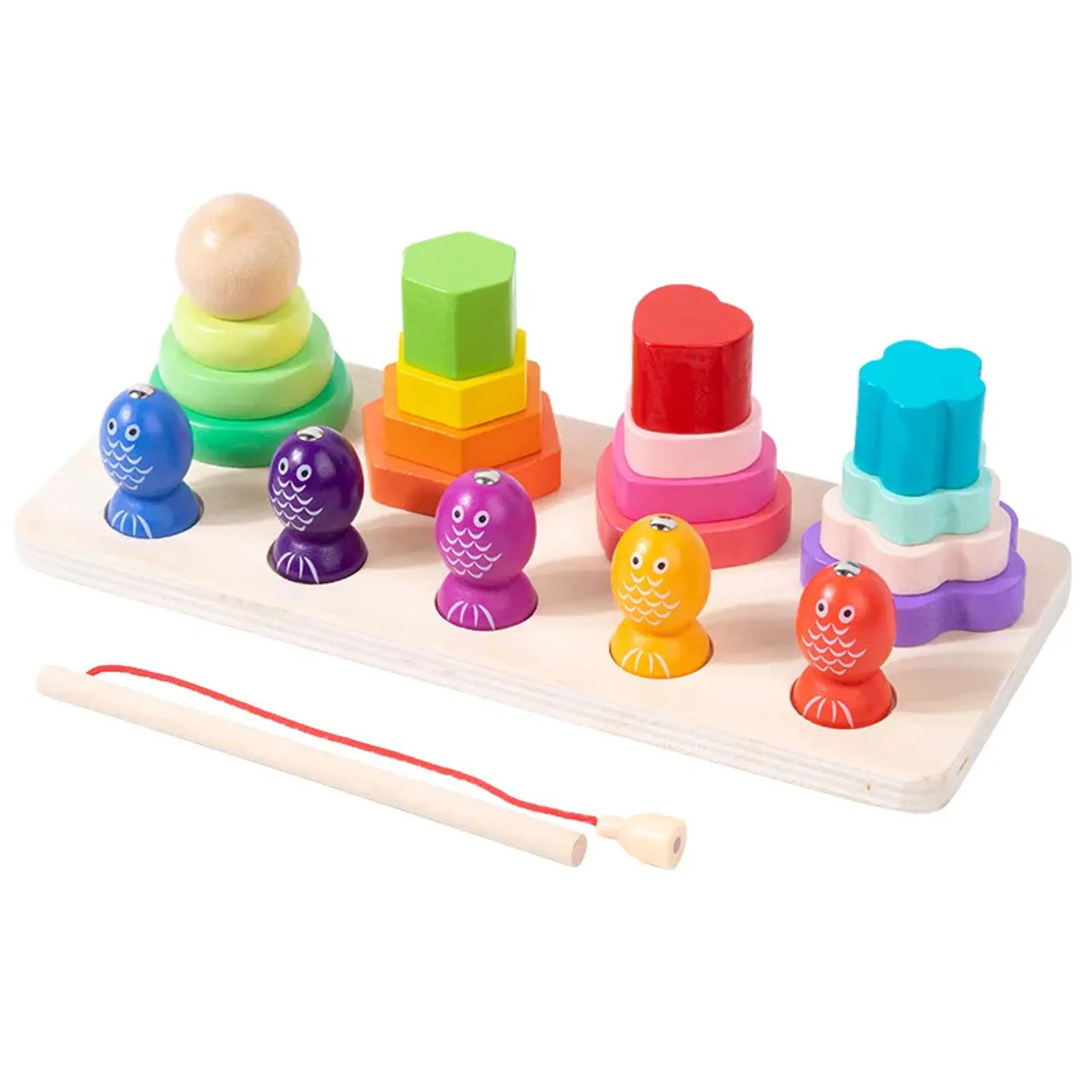 Factory Price 4 Coloumn Tower And Magnetic Fishing Game - 3 +
