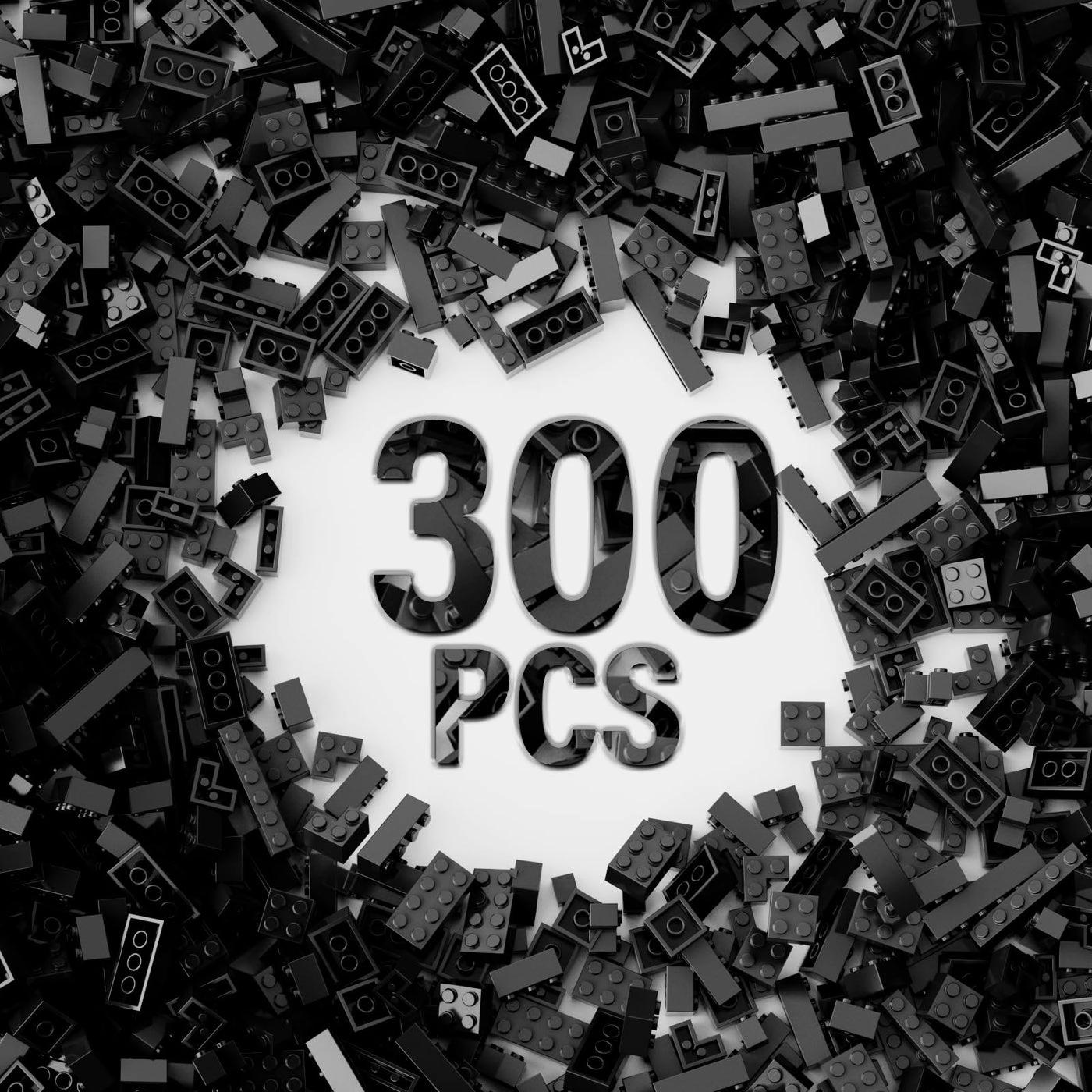 Bricks Bulk Assortment Pack - Plastic 300