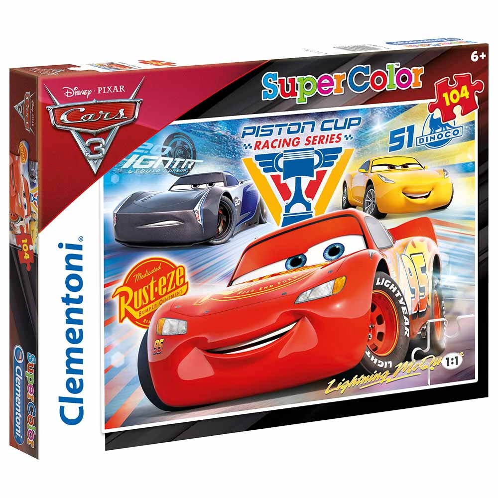 Clementoni Disney Cars 3 Puzzle (ALGT-27072) - 104 pcs