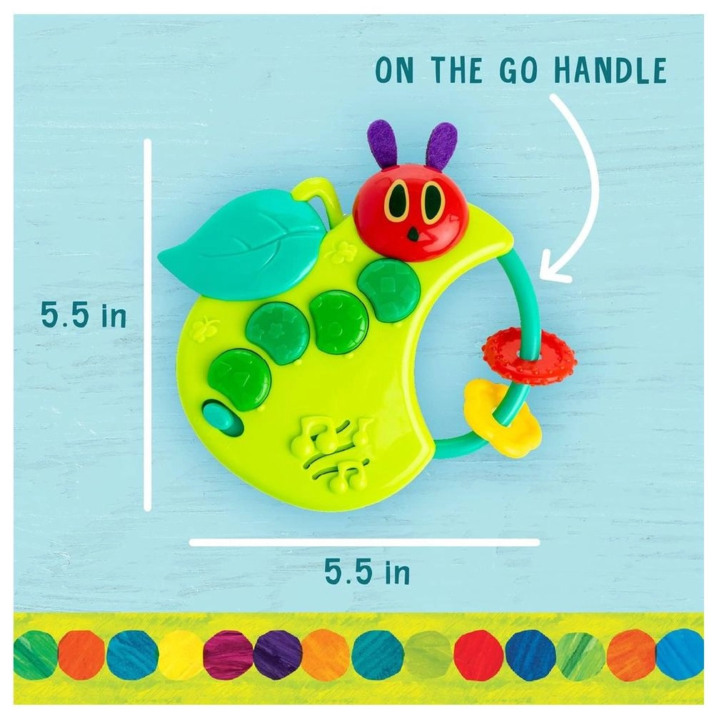 Baby Musical Caterpillar Rattle Teether Toy - Suitable for 3 months and above