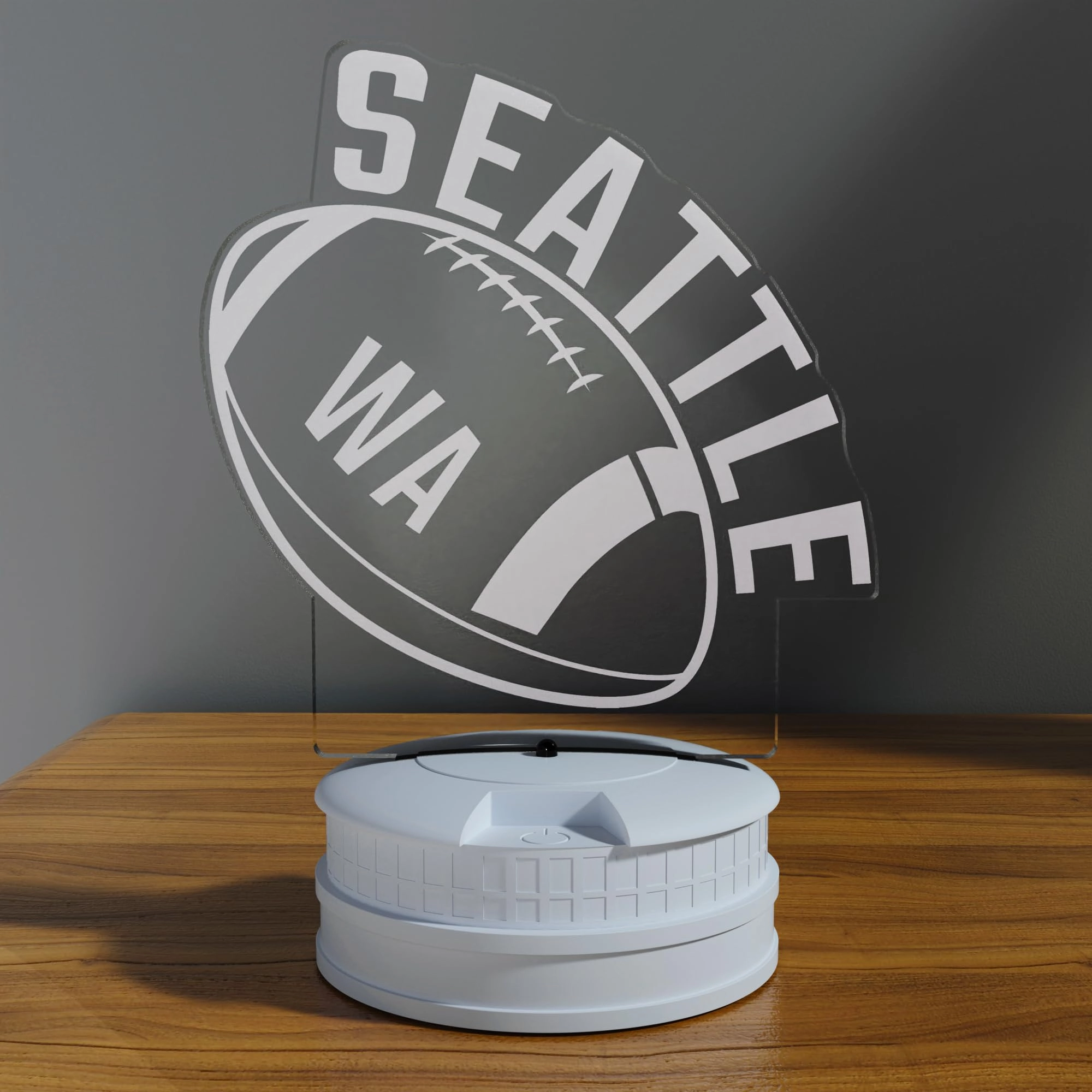 3D Football Seattle Night Light - USB 16 Color