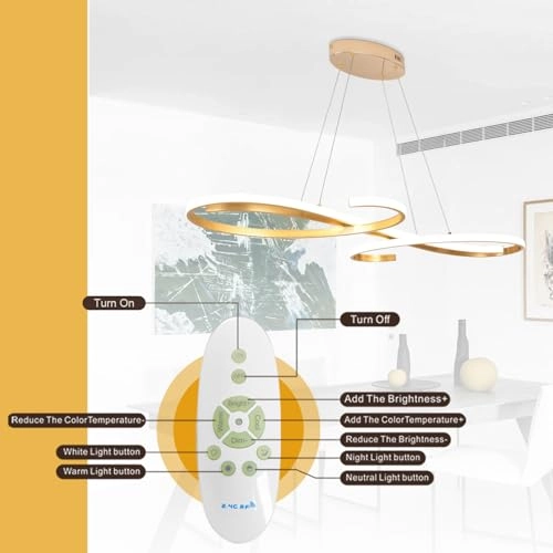 Light Fixture - 3000K 6500K Dimmable