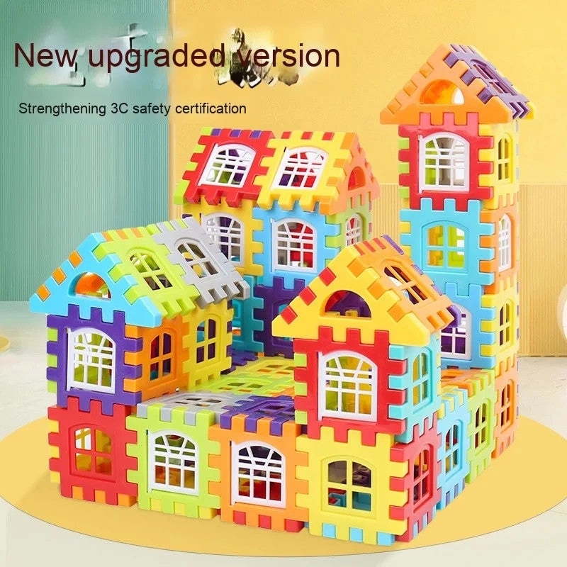 Large Plastic Building Blocks - 210 pcs