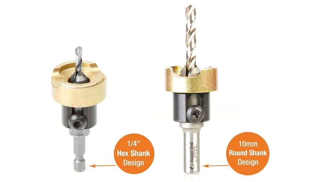55241 - Carbide Tipped 3/8 D X 7/64 Drill D X 1/4 Inch