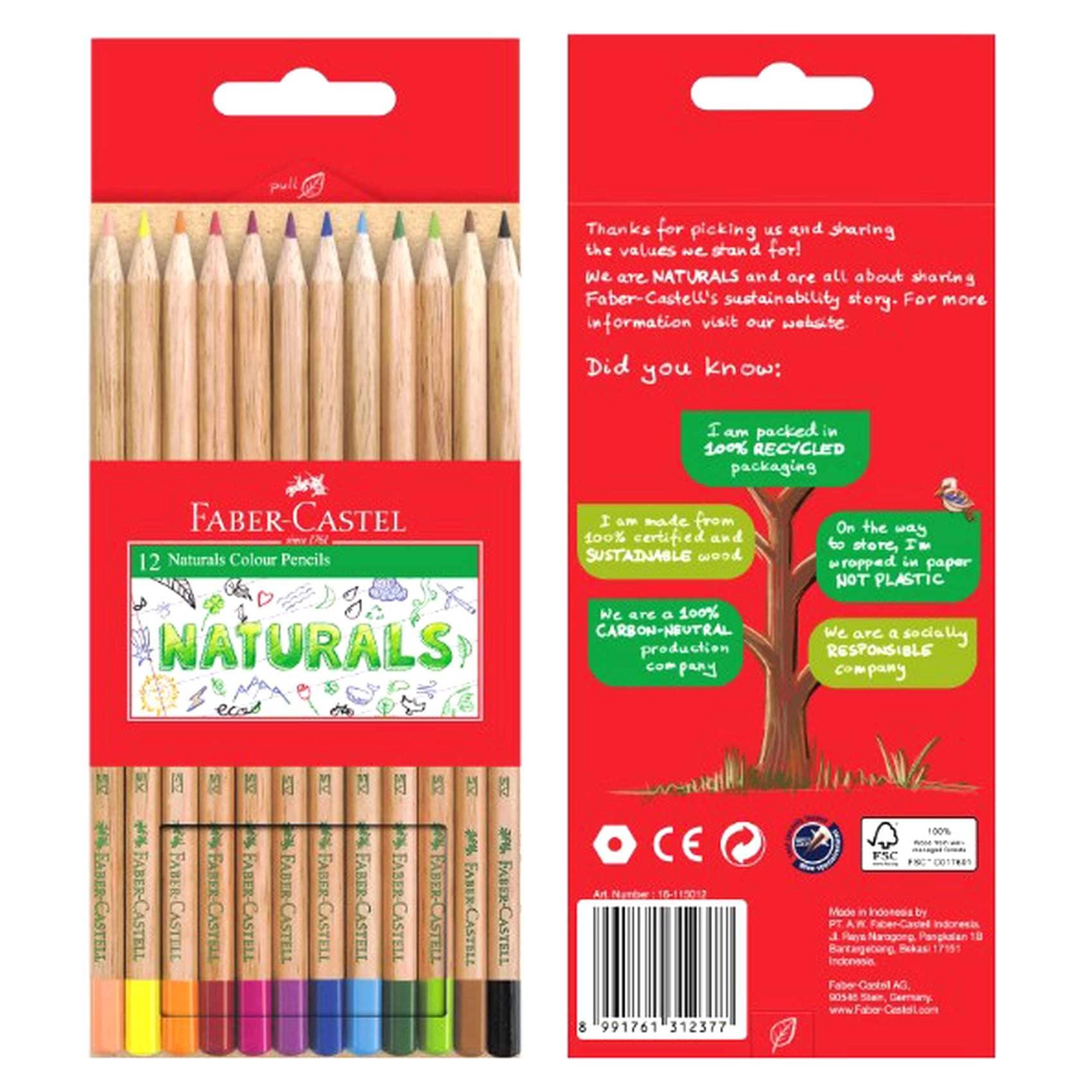 Naturals Colour Pencils - 12 Colours