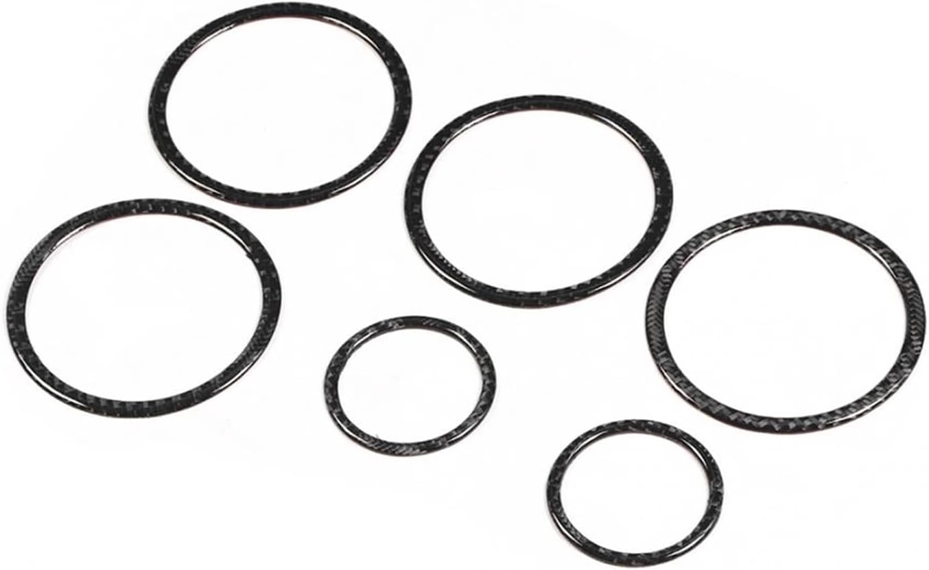 Yurefax Speaker Ring Cover - 6-piece Carbon Fiber