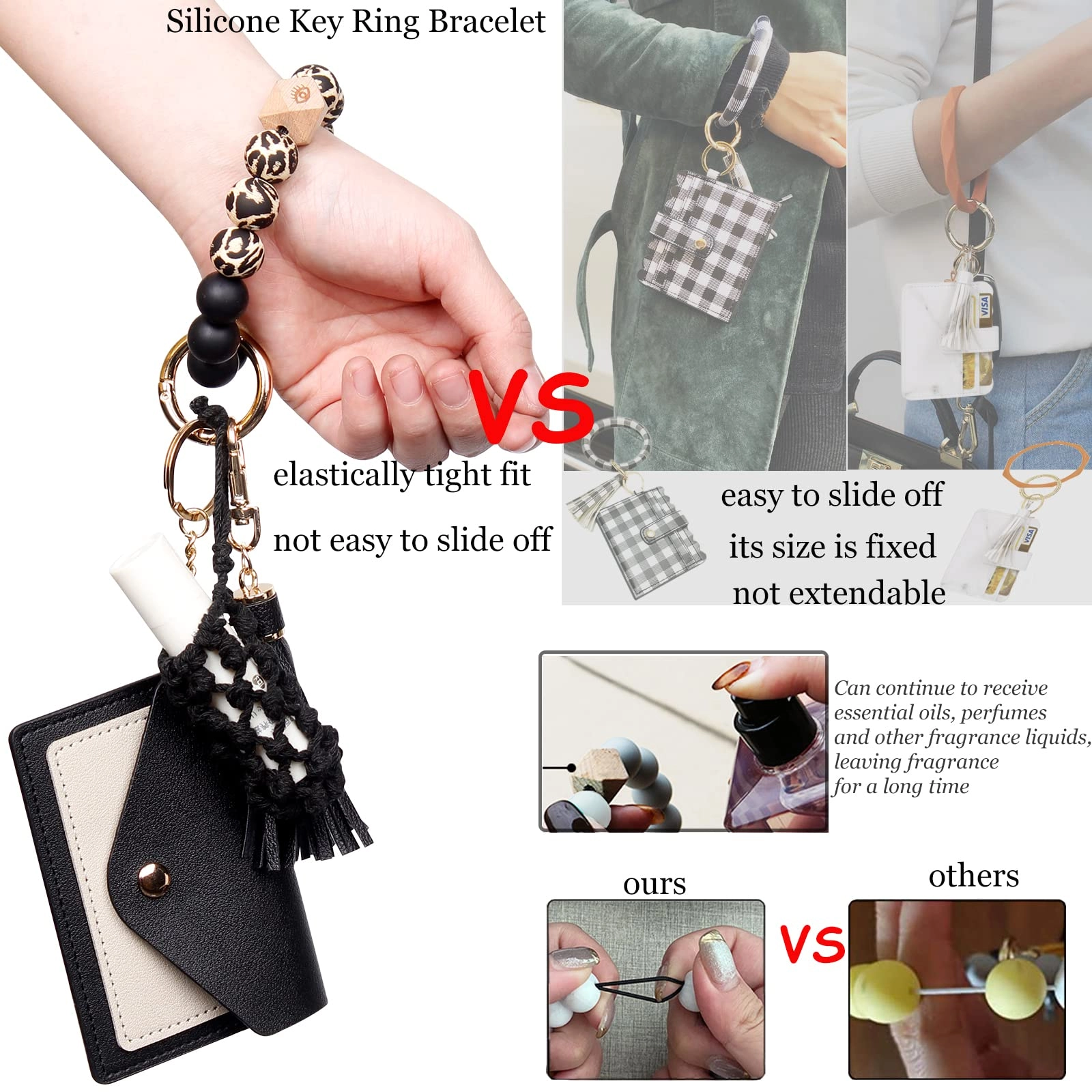 Silicone Key Ring Bracelet - Car