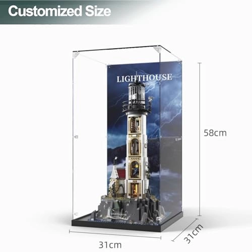 Acrylic Display Case - 33 x 33 x 58 cm 5mm thickness