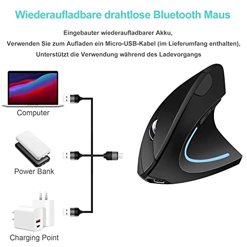 Ergonomic Vertical Mouse - Wireless